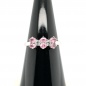 Preview: Pinkfarbener Saphir Silberring- Gr.17