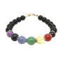 Preview: Chakra Edelstein Armband mit Knebelverschluss