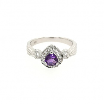 Amethyst Silberring - Gr. 17