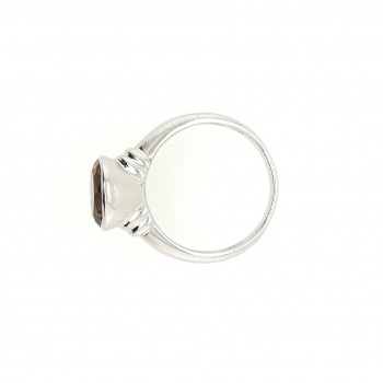 Preview: Cognac Quarz Silberring - Gr. 17