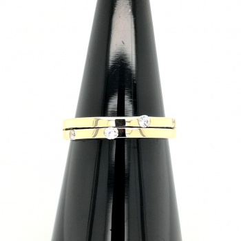 Preview: Zirkonia Goldring - 333 GG - Gr. 17