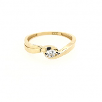 Zirkonia Goldring - 333 GG - Gr. 17