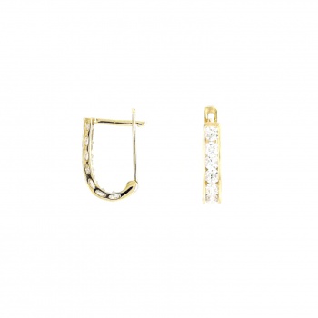 Zirkonia Gold Ohrringe - 333 GG