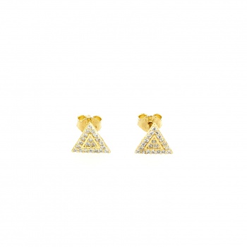 Zirkonia Gold Ohrringe - 333 GG