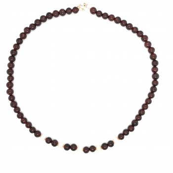 Granat Perlen Collier