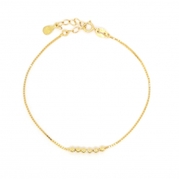 Silber Armband vergoldet mit Kugeln