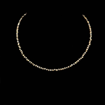 Zierliche Pyrit Halskette Collier