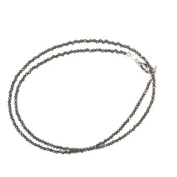 Zierliche Pyrit Halskette Collier