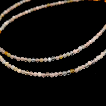 Preview: Morganit Halskette facetiert ca. 42,5 cm lang