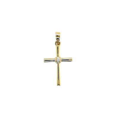gold, 333, kreuz, anhänger