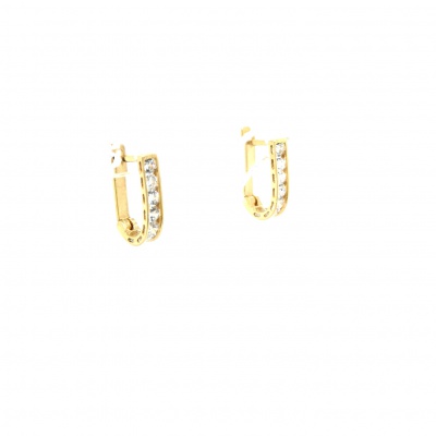 Zirkonia Gold Ohrringe - 333 GG