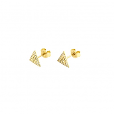 Zirkonia Gold Ohrringe - 333 GG