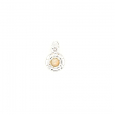 Opal Silber Anhänger Blume