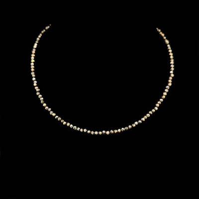 Zierliche Pyrit Halskette Collier