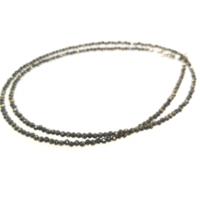 Zierliche Pyrit Halskette Collier