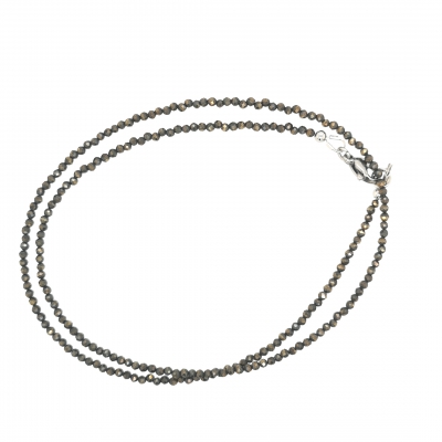 Zierliche Pyrit Halskette Collier