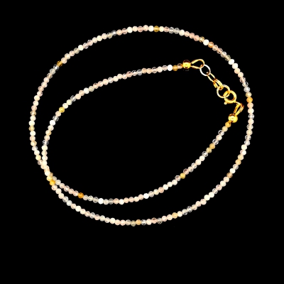 Morganit Halskette facetiert ca. 42,5 cm lang