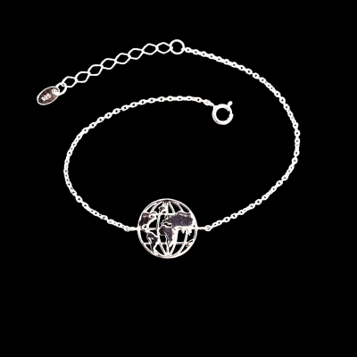 925 Sterling Silber Armband Welt