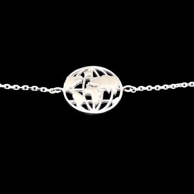 925 Sterling Silber Armband Welt