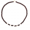 Granat Perlen Collier
